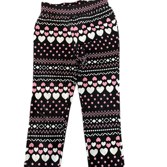 Dreamstar Bottoms 525 Dreamstar Black Pink Leggings With Designs